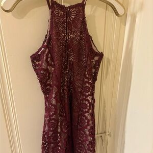 Francescas Burgundy and Cream Garment